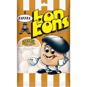 Eiffel Bon Bons Chewy Caramel Candy 4oz Peg Bag 12ct
